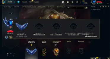 League of Legends, lol, contas diamante