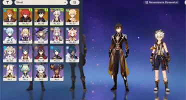 AR 38 CHILDE+HARPA CELESTIAL,ZHONGLI+LANÇA DE JADE+DILUC