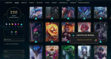 Diamante 4 com 140 Champs e 320 Skins ( ADC / SUP )