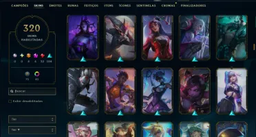 Diamante 4 com 140 Champs e 320 Skins ( ADC / SUP )