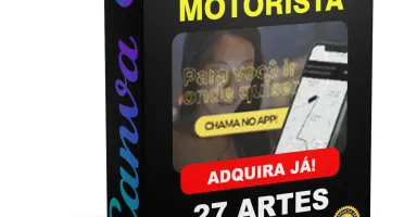 Pack Canva Motorista de Aplicativo - 27 Artes Editáveis