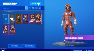 CONTA FORTNITE SIMPLES COM 6 SKIN E OS 2 ASTRONAUTAS