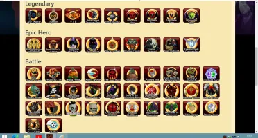 Conta com 13 anos, alguns rares e hard farm