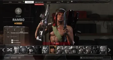 CONTA WARZONE RAMBO PLATINADO PROMOÇÃO
