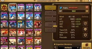 Conta Summoners war Maximilian dark weapon master