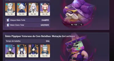 Genshin Impact AR60+ ENDGAME quase todos personagens