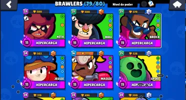 Conta Brawl Stars Full Acesso | 33K De Troféus & 79 Brawler