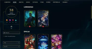 Bronze 4 com 80 Champs e 38 Skins + Kayle Juiza e Rammus Rei