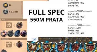Conta Albion Online Endgame 3.4Bn Fama 550M Silver