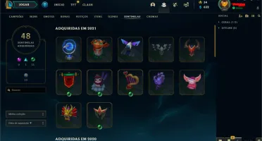 Conta LOL - 675 skins +100 cromas