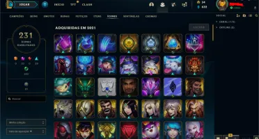 Conta LOL - 675 skins +100 cromas