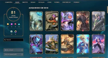 Conta de LoL Full champ Platina V