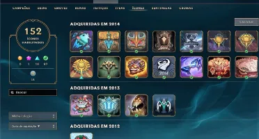 Conta de LoL Full champ Platina V