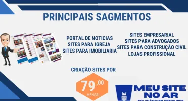 Site Profissional 60,00 Reais Mensal