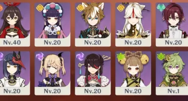 ✨Conta Hutao + Yelan + Zhongli + Ganyu + Albedo✨