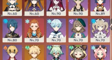 ✨Conta Hutao + Yelan + Zhongli + Ganyu + Albedo✨