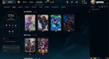 CONTA LOL 226 SKINS