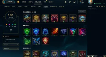 CONTA LOL 226 SKINS