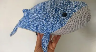 Amigurumi Baleia Azul em Crochê