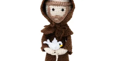 São Francisco de Assis Grande em Amigurumi