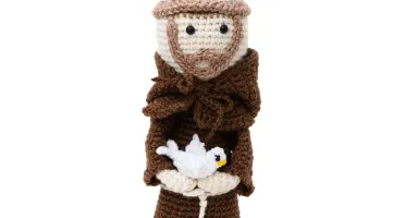 São Francisco de Assis Grande em Amigurumi