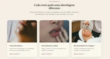 Site para Clínica de Estética que gera agendamento