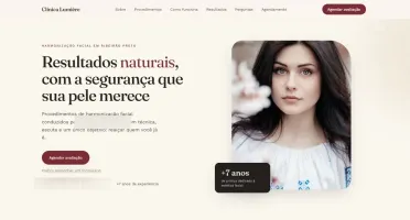 Site para Clínica de Estética que gera agendamento