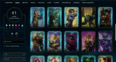 Unranked com 30 Champs e 41 Skins
