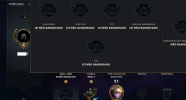 Unranked com 30 Champs e 41 Skins