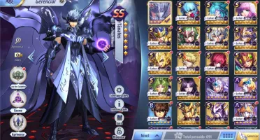 Conta lvl 55 serv A-130 Saint Seiya Awakening