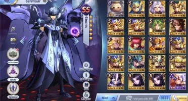 Conta lvl 55 serv A-130 Saint Seiya Awakening