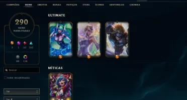 Conta League of Legends - Vitoriosas desde S3+