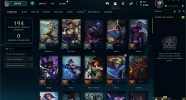 CONTA BRONZE 1 COM VARIAS SKIN E ÍCONES RAROS