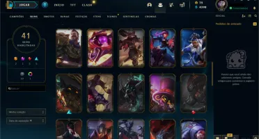 CONTA BRONZE 1 COM VARIAS SKIN E ÍCONES RAROS