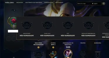 Unranked com 50 Champs e 14 Skins