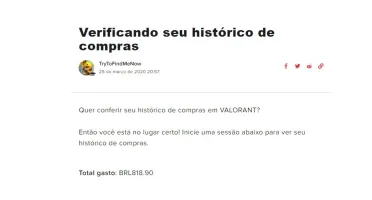 Conta Valorant R$800 em skins