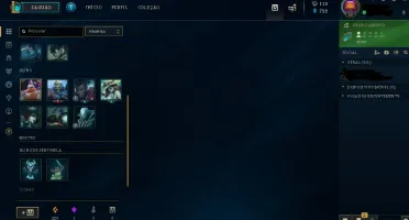 Acc lol Gold 1 solo e flex Com Borda Diamante