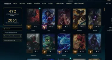 Conta League of Legends com 1299 skins