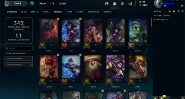 CONTA LOL NIVEL 210, +SKINS, 96 CHAMPS