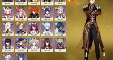 Hutao + Zhongli + Diluc + Catalisador 5* Ar 39