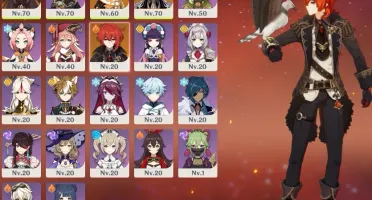 Hutao + Zhongli + Diluc + Catalisador 5* Ar 39
