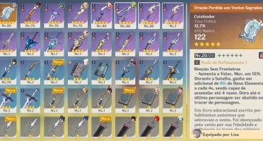 Hutao + Zhongli + Diluc + Catalisador 5* Ar 39