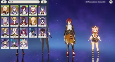 AR33 - Kazuha + Juramento + Keqing + Heizou + Espada Celest