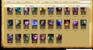 CONTA OURO IV 37 CHAMP + 6 SKINS