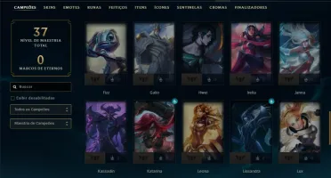 Platina 4 com 60 Champs e 4 Skins