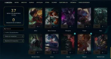 Platina 4 com 60 Champs e 4 Skins