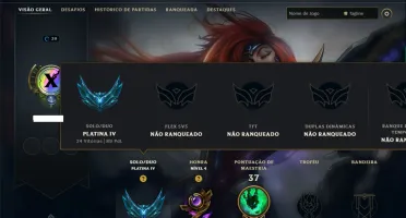 Platina 4 com 60 Champs e 4 Skins
