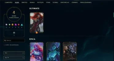 Platina 4 com 60 Champs e 4 Skins