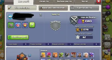 Conta clash of clans CV10 recente baratinha