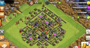 Conta clash of clans CV10 recente baratinha